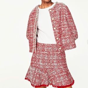 Zara faux tweed set